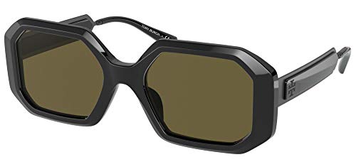Tory Burch TY7160U Women's Sunglasses Black/Solid Smoke 52