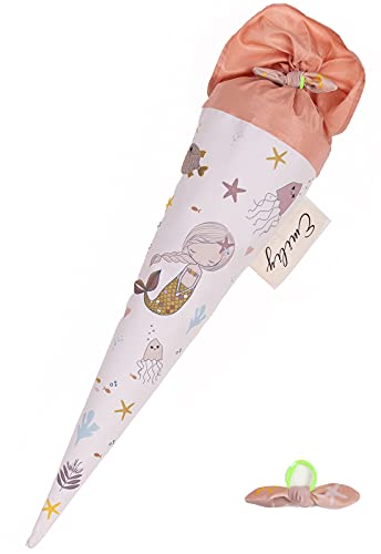 coopz Bolsa escolar con lazo para el pelo, color rosa viejo