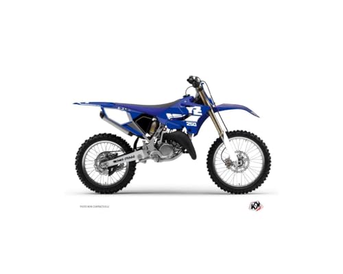 Kit déco Yamaha 250 YZ bleu habillage autocollant vintage moto cross