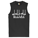 Tee Hunt Life is Full of Important Choices Muscle Shirt Funny Golf Clubs Golfing Men's Black