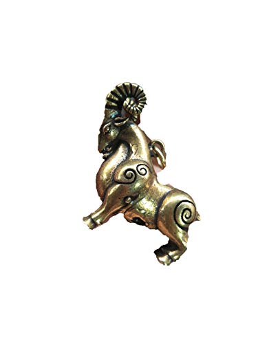 Pendentif en Cuivre Mouton : Une Micro-Sculpture en Bronze de Haute Qualité