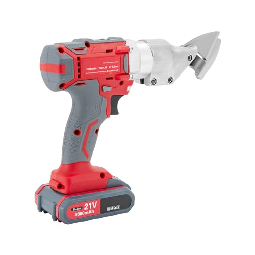 600W Metal Shear Hand-held Cutting Machine Tool Electric Cutter for Iron Aluminum Stainless Steel,11.8x 3.2x 7.9in, 1300r/min,Two-speed Adjustment