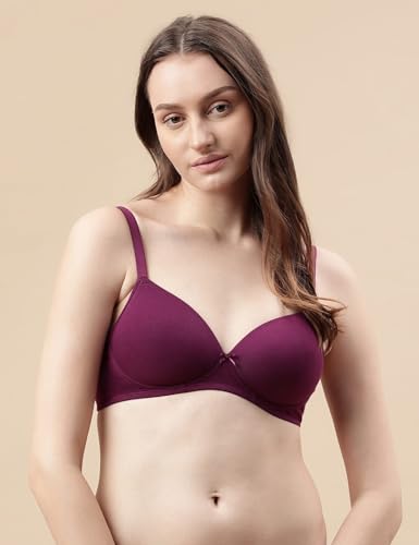 Image of Marks & Spencer NW Solid OPP Bra Dark Magenta