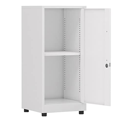 Archiviatore verticale sottile con serraturaElegante scatola di archiviazione per documenti a un'anta singola per uso sicuro in casa, ufficio e ufficio. Soluzione organizzativa moderna