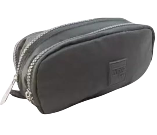 Estojo Escolar Triplo Organizador 3 Zíper Três Divisórias - Yepp (Cinza)