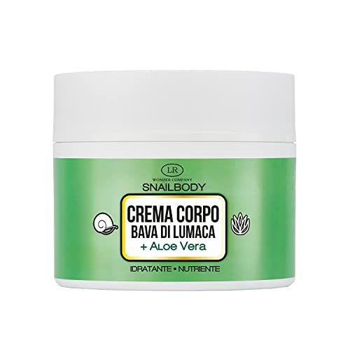 LR Wonder Company Snail Mucin Rejuvenating Body Cream for Glowing Skin – 200 ml | Moisturizer for Dry & Sensitive Skin, Soothes Sunburn, Breakouts with Aloe, Shea Butter, Almond Oil | Italian Skincare