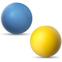 SCHITEC Dog Balls Indestructible, [2 Pack] Solid Rubber Bouncy Fetch Ball for Aggressive Chewers, Durable Chew Toy for Medium Large Dogs