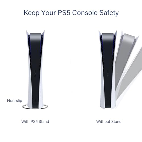 Image of PS5 Vertical Stand, PS5 Pro Stand, Vertical Stand for PS5 / PS5 Pro / PS5 Slim Consoles Non-Slip Base Mount for PlayStation 5 Accessories