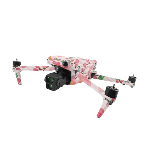 Image of MightySkins Carbon Fiber Skin Compatible with DJI Air 3 - Lilies in Bloom | Protective, Durable Textured Carbon Fiber Finish | Easy to Apply