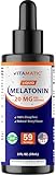 Vitamatic Melatonin 20mg Liquid Drops – 2 Fluid Ounce (59ml) – Natural Berry Flavor – for Adults – Non-GMO – Vegetarian Supplement