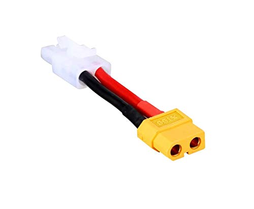 ikarex-shop Adapter Kompatibel mit Tamiya Stecker auf XT60 Buchse Adapterkabel RC Akku Lipo Cover