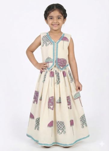 Image of Ethnic kurta for girls | Kids Salwar Suit Set | Girl's Printed top Sharara Dress Set for kids girls
