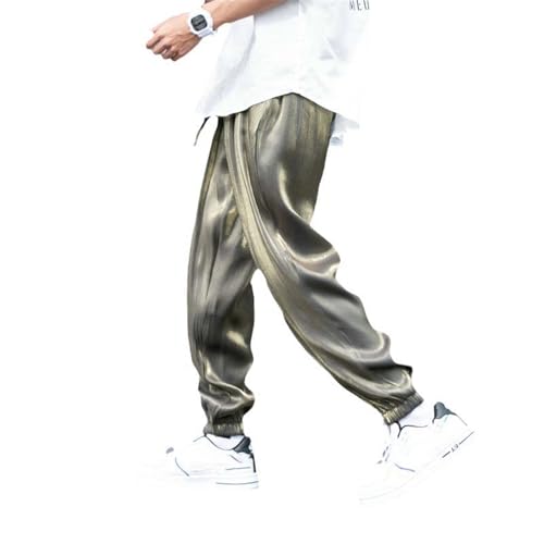 Pantalon de jogging simple homme à taille élastique coupe ample streetwear décontracté