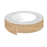 cyclingcolors 1x Kantenumleimer Kantenband aus ABS ohne kleber 23 mm x 5 m Dicke 0,8 mm Regal Möbelplatte Arbeitsplatte Holzlaminat, Akazie Sheffield natur