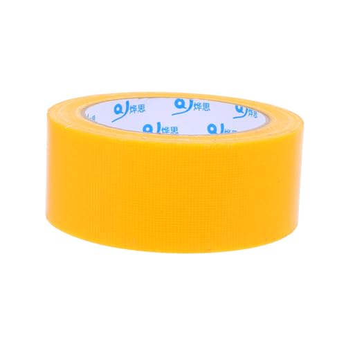Housoutil 1 Rollo Cinta adhesiva de colores hendedura líquido lado inflables cinta adhesiva estampada reparar Malla cinta de reparación de carpa reparación de fugas de tuberías Yellow