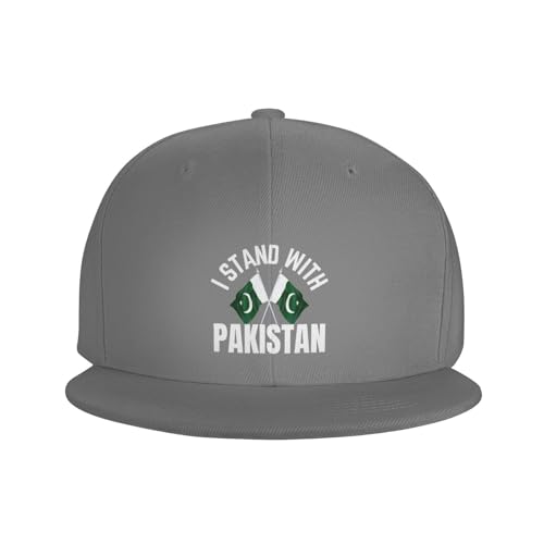 I Stand with Pakistan Flat Bill Brim Hat Support Pray for Pakistan