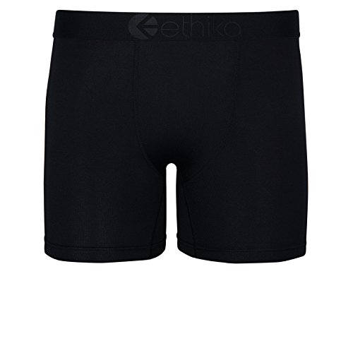 Ethika Mens MID Boxer Brief | *Solids* Premium Modal - Black