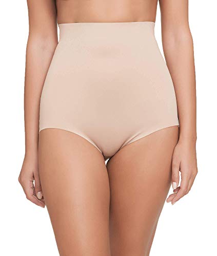 Channo Braga Faja Fuerte reafirmante Invisible Reductora Que no Marca. Tejido Microfibra Que Reduce hasta una Talla. Modelo elástico, Super Suave y cómoda (Vison, M)