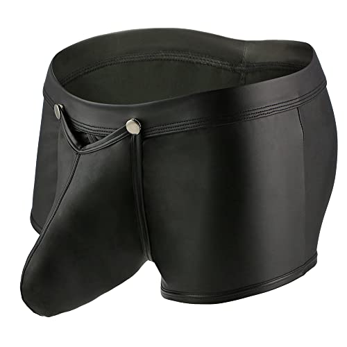 YYKSYDPT Boxer Briefs Homme Sexy Hot Cuir Taille Basse U Bulge Poche Confortable Culotte sous-VêTement éléphant Tronc sous-Vêtements Mémoires (as4, Alpha, jaspo_s, x_l, L) Cover