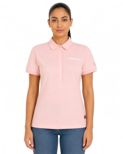 Polo de mujer Geographical Norway Kumping en algodón con botones y manga corta casual