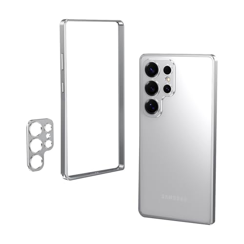 Coque pare-chocs Samsung S23 Ultra argent idéale pour photos en voyage