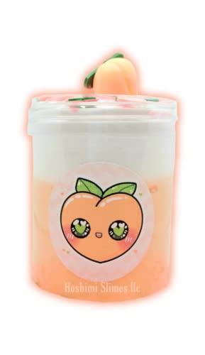 Peaches & Cream Handmade Scented Butter Slime 4oz - Hoshimi Slimes