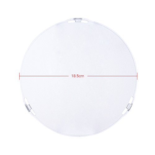 Image of Andoer Photo Studio Portable 18.5cm Frosted-Surface Diffuser Plate for Bowens Mount 7 inch Standard Reflector Lamp Shade