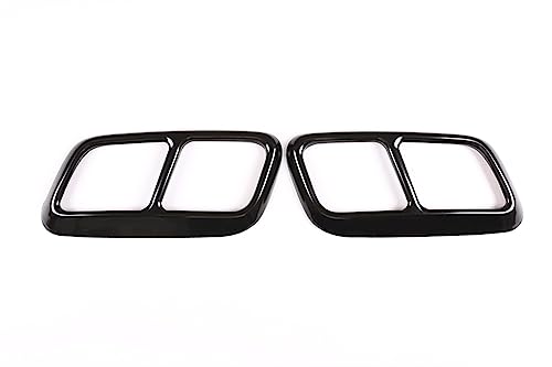 Tubo de escape negro brillante en acero inoxidable para Range Rover embellecedor cromado exclusivo