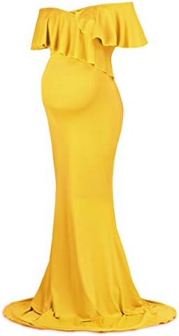 Dance Fairy Molliya Maternity Long Dress Women Ruffle Stretchy Sleeveless Maxi Dress