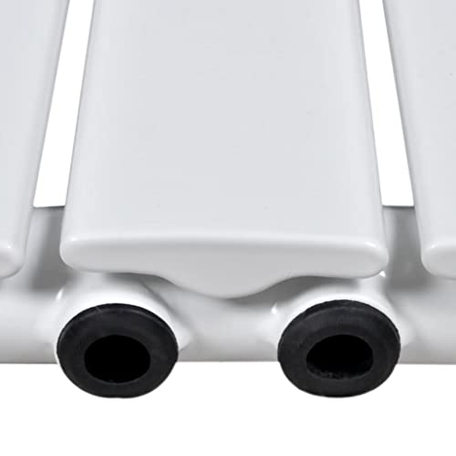 Radiateur à panneau blanc design en acier robuste à 4 colonnes