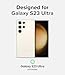Ringke Onyx [Feels Good in The Hand] Compatible with Samsung Galaxy S23 Ultra Case, Anti-Fingerprint Technology Prevents Oily Smudges Non-Slip Enhanced Grip Precise Cutouts for Camera - Dark Green