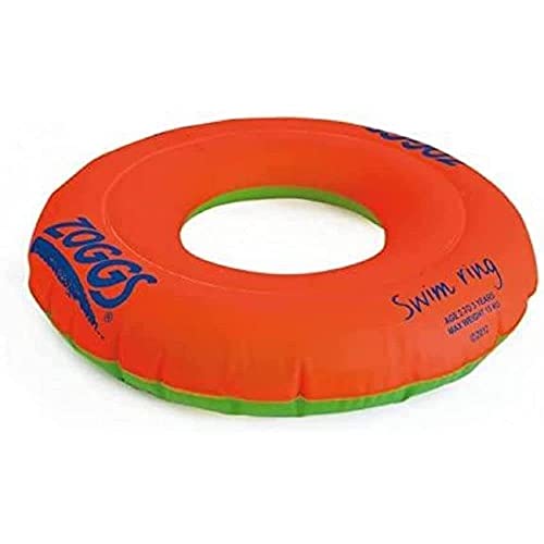 Zoggs Swim Ring flotadores para natación, Bebés Unisex, Naranja/Verde, 3-6 Años