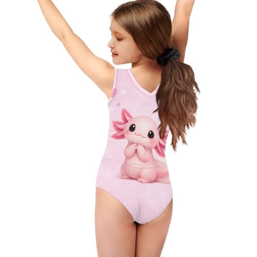 Image of Mumeson Girls One Piece Swimsuits Lightweight V-Neck Swimwear Bathing Suits for Little Girls 3-14 Years