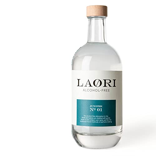Laori Juniper No 1 | Alkoholfreie Alternative zu Gin | Natürliche Botanicals | Frei von künstlichen Aromen | Vegan & Zuckerfrei | Mild-würzige Frische | 500 ml