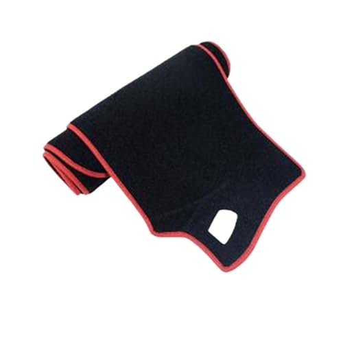 Alfombrilla para salpicadero Volkswagen Santana anti-UV RHD con costuras rojas 2013-2018