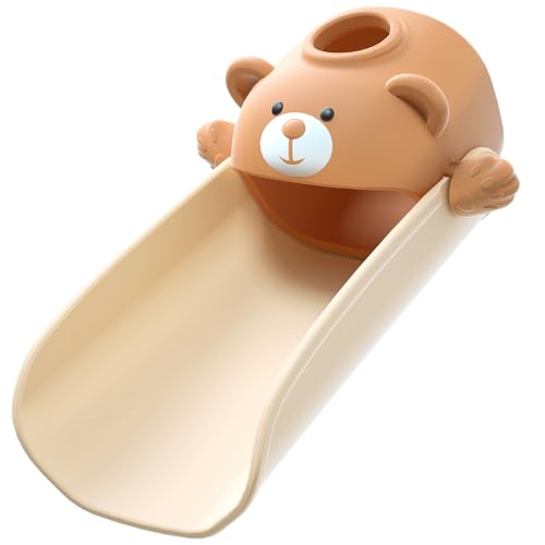 Image of Skyroku Faucet Extender for Toddlers, Sink Extenders with Temperature Sensitive for Kids Hand Washing Sink Faucet Extension,Suitable for Bathroom Sink, Kitchen,Bathtub (Brown)