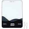 Chargeable Digital Kitchen Food Scale - AIMILAR LED Display 22lb Food Weight Scales for Baking Cooking USB-C Rechargeable Ounces and Grams 1g/0.1oz Tempered Glass