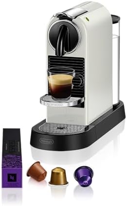 DeLonghi EN 167.W Nespressoautomat Citiz, Farbe:Weiß | Kaffeemaschine, 25 Sek. Aufheizzeit, 2 Tassengrößen, automatische Abschaltung, 19 Bar Druck
