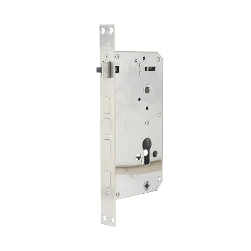 Image of Hettich Smart Digital Door Lock with Fingerprint, Password, Card & Key Backup, CTC 68mm, Backset 60mm, Fits 35-60mm Wooden Doors, Keyless Entry, USB Emergency Power, | (Black, 2-Year Warranty)