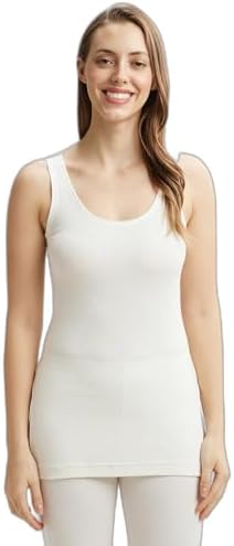 Jockey Snug Fit Thermal Tank Top for Women 2500_Off White_M