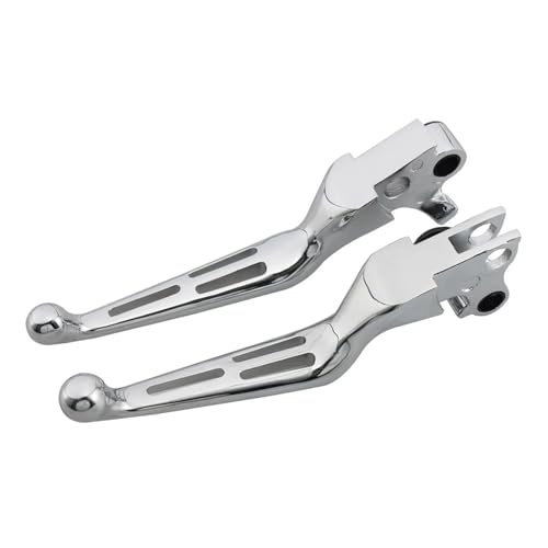 Levier de frein moto commandes manuelles argent pour Harley Fat Boy Softail - 3