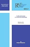  Revue des nouvelles technologies de l\'information, n° SHS-2: Fouille de données et humanités numériques