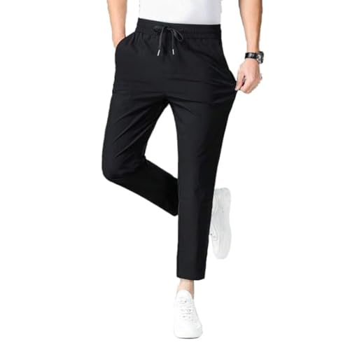 Image of Paralians Men's Regular Fit Solid Pattern Polyester Blend Track Pants with Ankle Length and Drawstring Closure Type |men Track Pants trousers