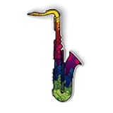 Saxophone Colorful - 5