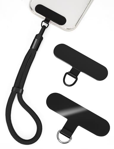 Becellen 3 Pieza Cuerda para Movil, Universal Cordon para Movil Colgante Con 2 Ultrafino Parcheas Multifuncional Colgante para Teléfono Duradero Correa para Smartphones