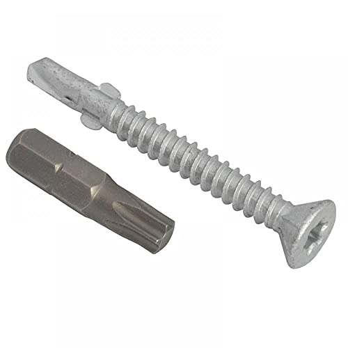 TechFast Light Duty Timber to Steel Roofing Screws | 4.8 x 38mm | Elementech | Bag 100