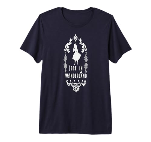 T-shirt Disney Alice in Wonderland Lost vêtement imprimé rétro pour fan de pop culture