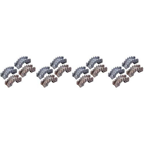 YARNOW 16pièces Miniature Pont pour Jardin Décoration De Paysage Figures De Pont Créatives pour Décorations Extérieures Et Intérieures