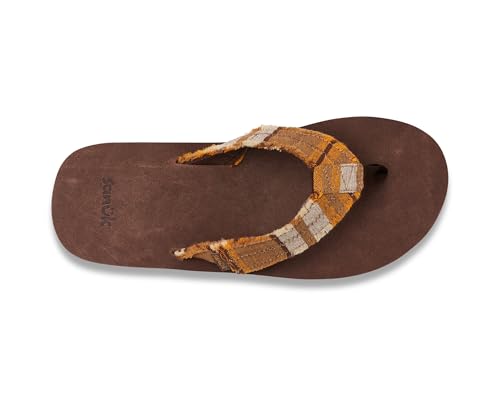 Image of Sanuk Mens Fraid Not Soft Top | Flip Flops for Men | Mens Sandals | Beach Sandals | Supportive & Lightweight | Comfort Footbed