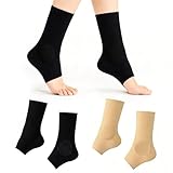 Chevillere Entorse De Gel Pads : Vous recevrez deux paires d’orthèses de cheville avec coussinets en gel de silicone. Chaque chaussette contient des coussinets en gel qui protègent la cheville des frottements lors du port de patins à roulettes, de chaussures de ski, de patins à glace, de chaussures de travail, d’attelles ou de bandages. Elles offrent un soutien compressif à vos pieds pour soulager les douleurs dues aux blessures ou à une station debout prolongée.